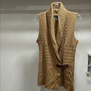 Women’s Tan Sweater Vest